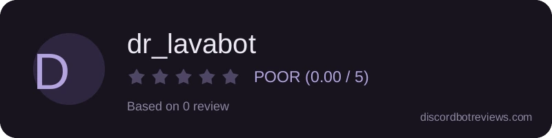 Rating widget preview for dr_lavabot