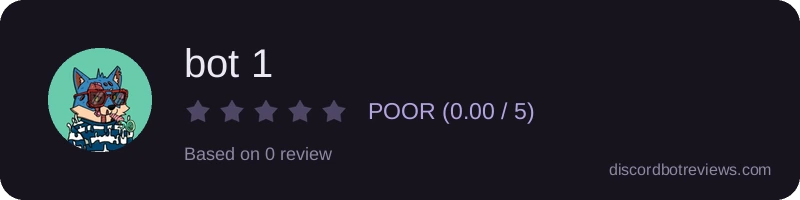 Rating widget preview for bot 1