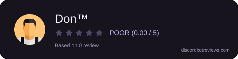 Rating widget preview for Don™