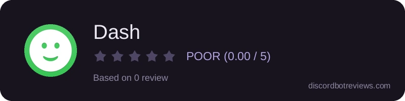 Rating widget preview for Dash