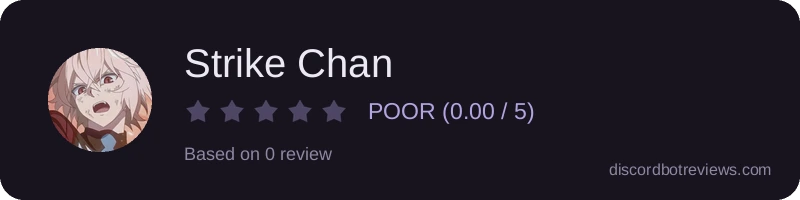 Rating widget preview for Strike Chan