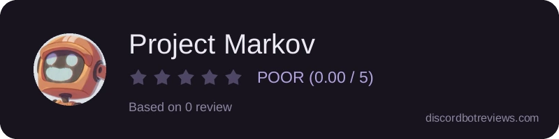Rating widget preview for Project Markov