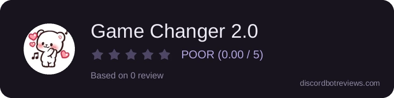 Rating widget preview for Game Changer 2.0