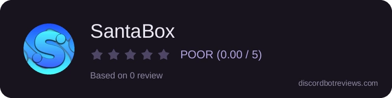 Rating widget preview for SantaBox