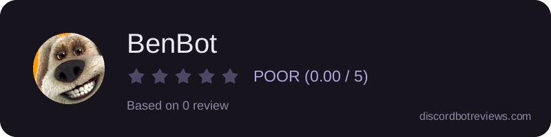 Rating widget preview for BenBot