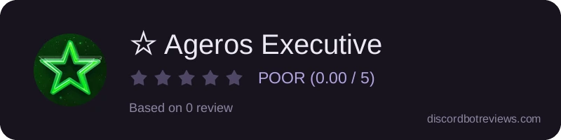 Rating widget preview for ☆ Ageros Executive