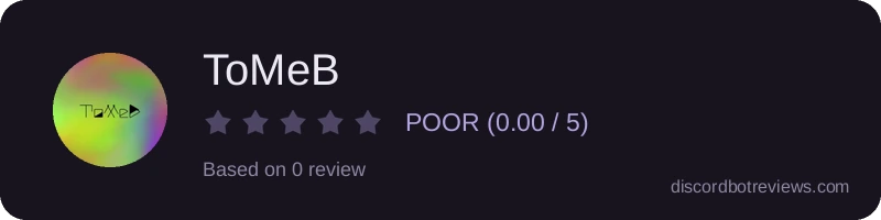Rating widget preview for ToMeB