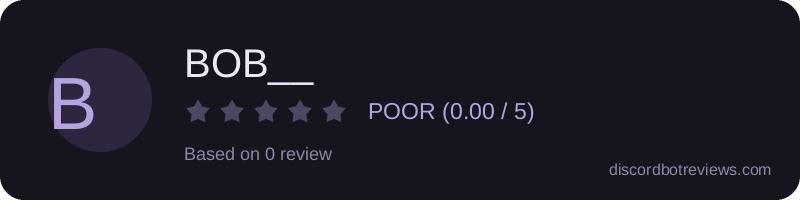 Rating banner for BOB__