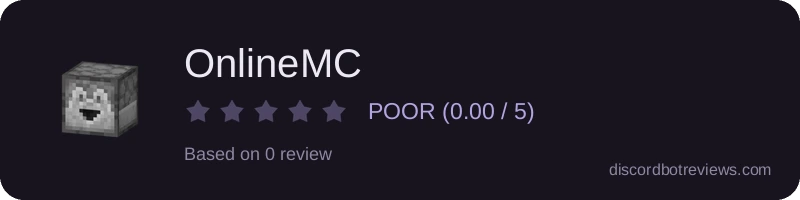 Rating widget preview for OnlineMC