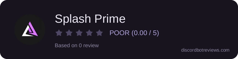 Rating widget preview for Splash Prime