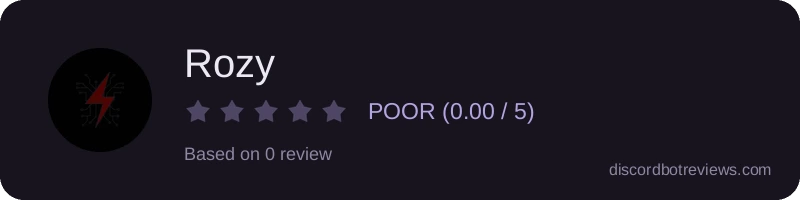 Rating widget preview for Rozy 