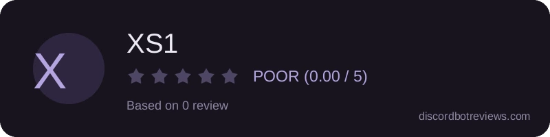 Rating widget preview for XS1