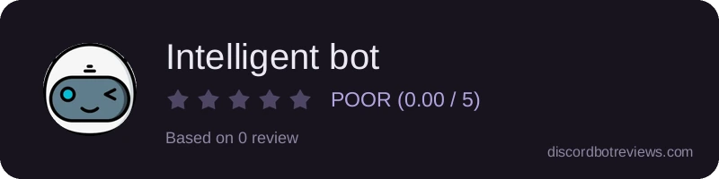 Rating widget preview for Intelligent bot