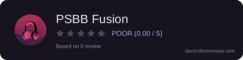 Rating widget preview for PSBB Fusion