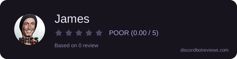 Rating widget preview for James