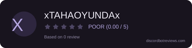 Rating widget preview for xTAHAOYUNDAx