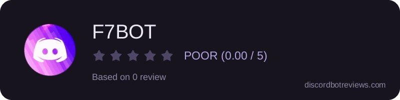 Rating widget preview for F7BOT