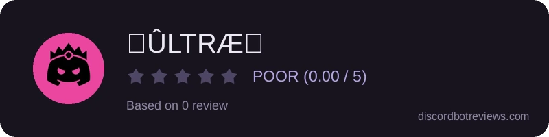 Rating widget preview for 『ÛLTRÆ』