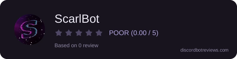 Rating banner for ScarlBot