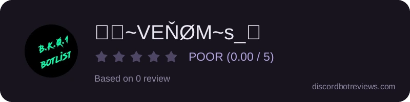Rating widget preview for ☬༒~VEŇØM~s_☬