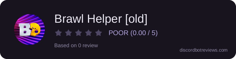 Rating widget preview for Brawl Helper [old]