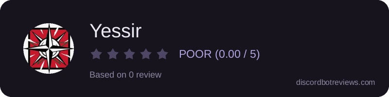 Rating widget preview for Yessir