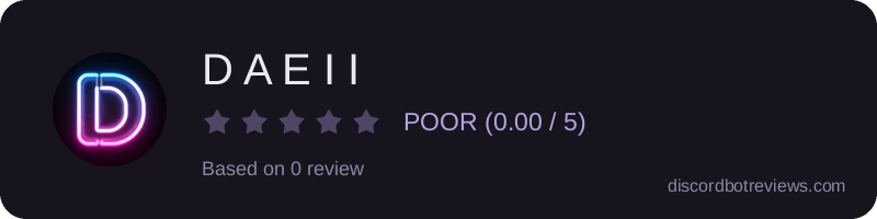 Rating widget preview for D A E I I