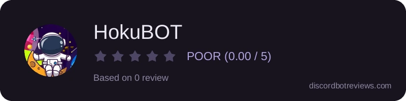 Rating widget preview for HokuBOT