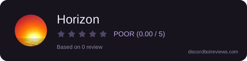 Rating widget preview for Horizon
