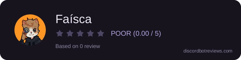 Rating widget preview for Faísca