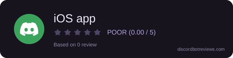 Rating widget preview for iOS app