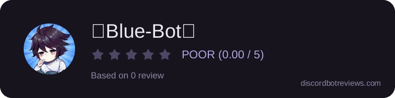Rating widget preview for 🔰Blue-Bot🔰