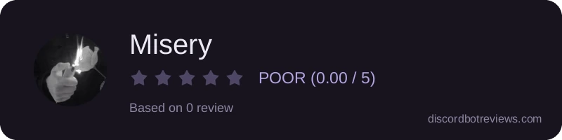 Rating widget preview for Misery
