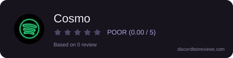 Rating widget preview for Cosmo