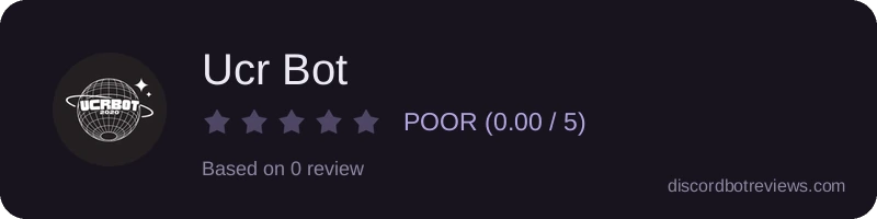 Rating widget preview for Ucr Bot