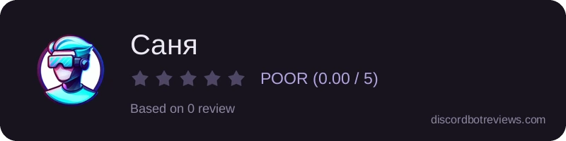 Rating widget preview for Саня