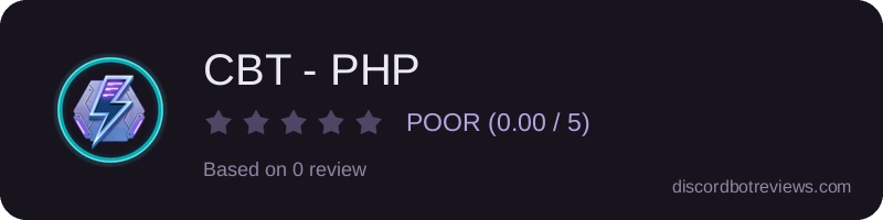 Rating widget preview for CBT - PHP