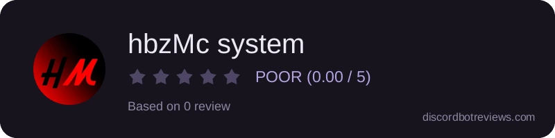 Rating widget preview for hbzMc system