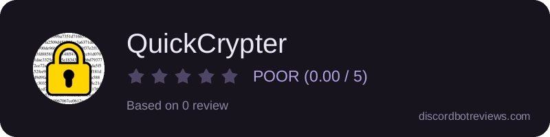 Rating widget preview for QuickCrypter