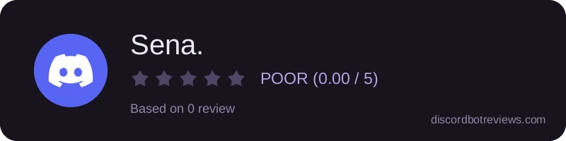Rating banner for Sena.