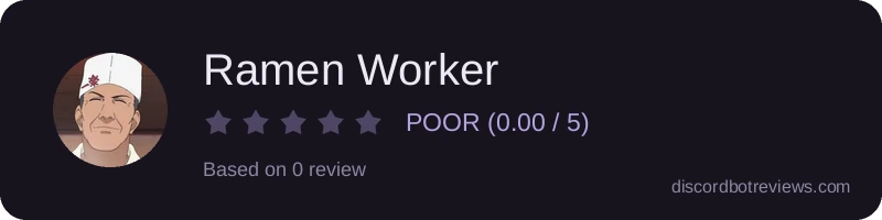 Rating banner for Ramen Worker