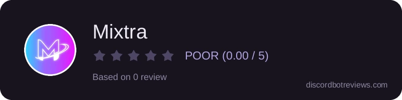 Rating widget preview for Mixtra