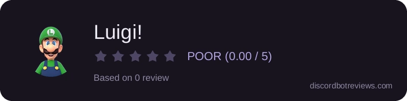 Rating widget preview for Luigi!