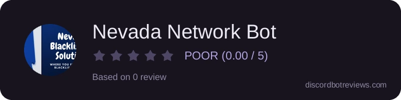 Rating widget preview for Nevada Network Bot