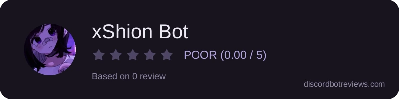 Rating banner for xShion Bot
