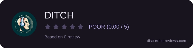 Rating widget preview for DITCH