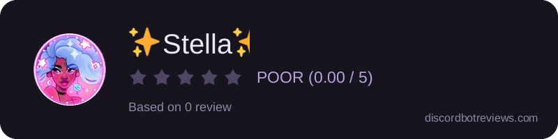 Rating widget preview for ✨Stella✨