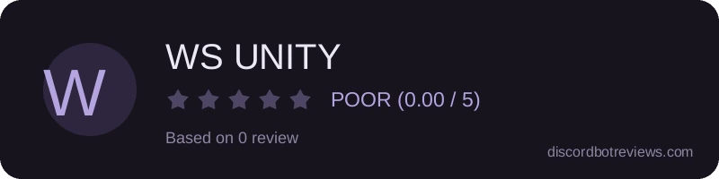 Rating widget preview for WS UNITY