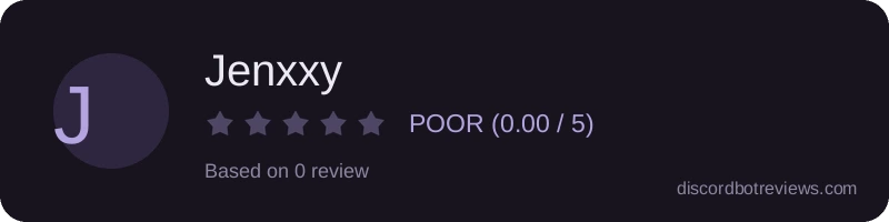 Rating widget preview for Jenxxy