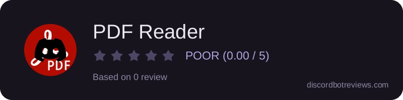 Rating banner for PDF Reader